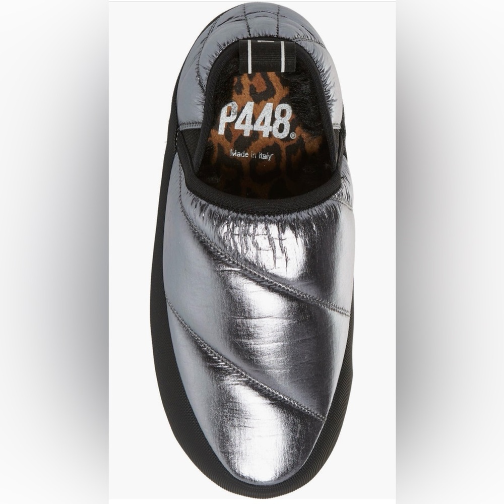P448 Laby Silver Slip-On Sneakers Size : 38 or U.S size 7.5 - Picture 12 of 14